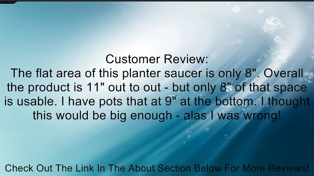 Plastec 11-Inch Planter Square Saucer SQ11 Review