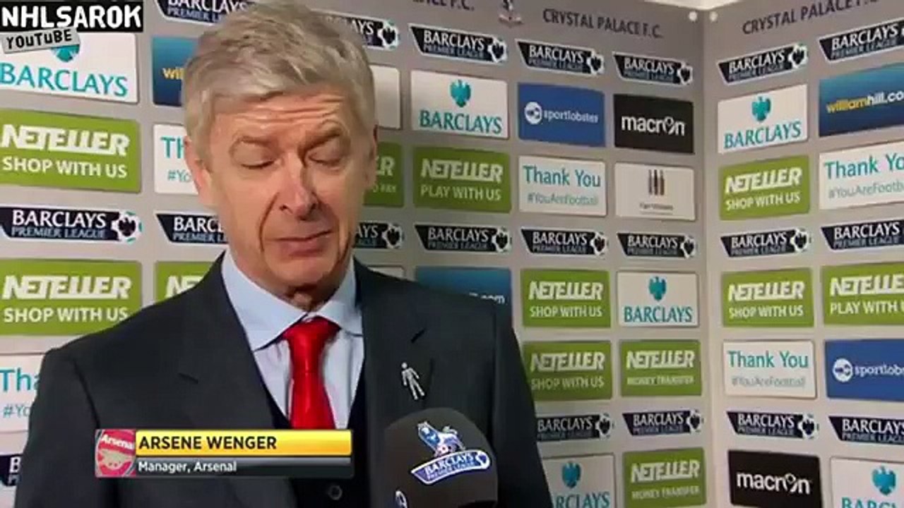 Crystal Palace vs Arsenal 1 - 2 - Arsene Wenger post-match interview