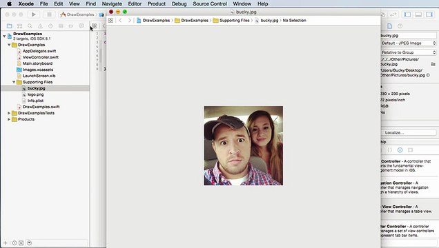-iOS Development with Swift Tutorial - 26 - Drawing Images and Photos