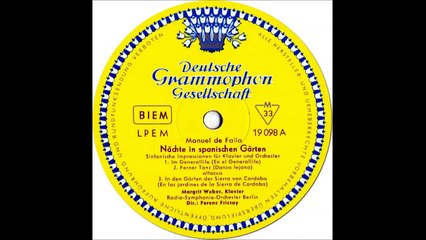 FALLA Nights in the Gardens of Spain - M.Weber, RSO Berlin, F.Fricsay, 1957 *vinyl remaster* [HQ]