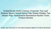 Ocaler®Cute Useful Cartoon Character Tea Leaf Strainer Silicon Herbal Spice Filter Elastic Rubber Tea Infuser High Temperature Resistance Kitchen Tools Review