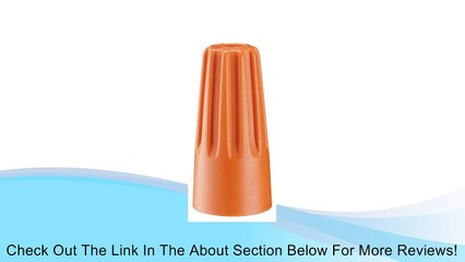 Gardner Bender 10-003 Wire Gard Orange Wire Connectors, 100-Pack Review