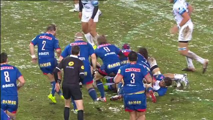 TOP14 - Grenoble-Montpellier: Essai Hendrik Roodt (GRE) - J18 - Saison 2014/2015
