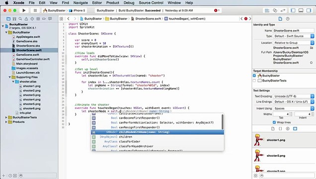 iOS Development with Swift Tutorial - 36 - Playing the Animation -