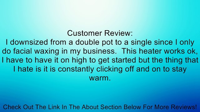 Portable Hot Wax Warmer Heater Salon Facial Skin Standard PRO SPA Equipment Review