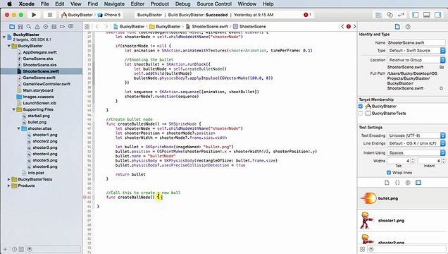-iOS Development with Swift Tutorial - 39 - Creating the Ball Node -