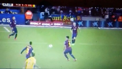 أهداف برشلونة وفياريال هدف التعادل لفياريال11__2__2015 جودة عالية