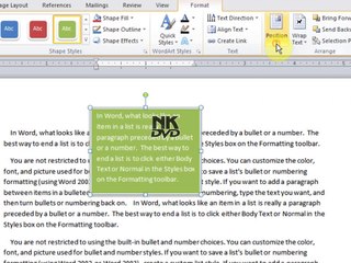 Lesson # 59 Insert Text Box Part 4