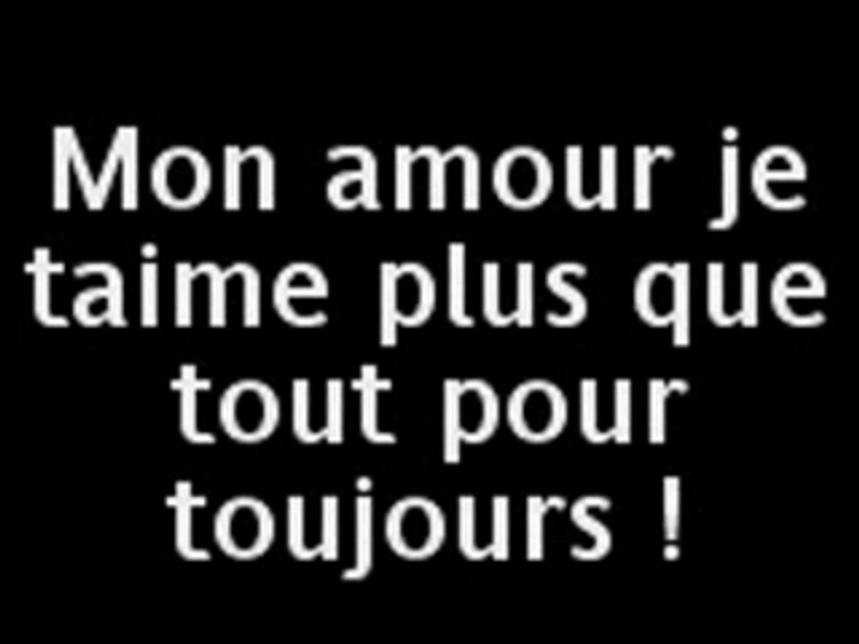 Je taime pour toujours