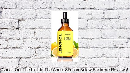 LEMON ESSENTIAL OIL ★ BIG 4 Oz ★ 100% Pure Cold Pressed from Real Lemons ★ Extremely Strong ★ SEE RESULTS OR MONEY-BACK ★ Premium Quality Essential Oil ★ Safe For Ingestion ★ With High Quality Dropper ★ Detox Your Body and Boost Fat Burning Naturally ★ Ma