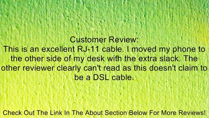 Belkin Modem Cable - RJ-11 (M) - RJ-11 (M) - 25 ft ( F8V100-25-WH ) Review