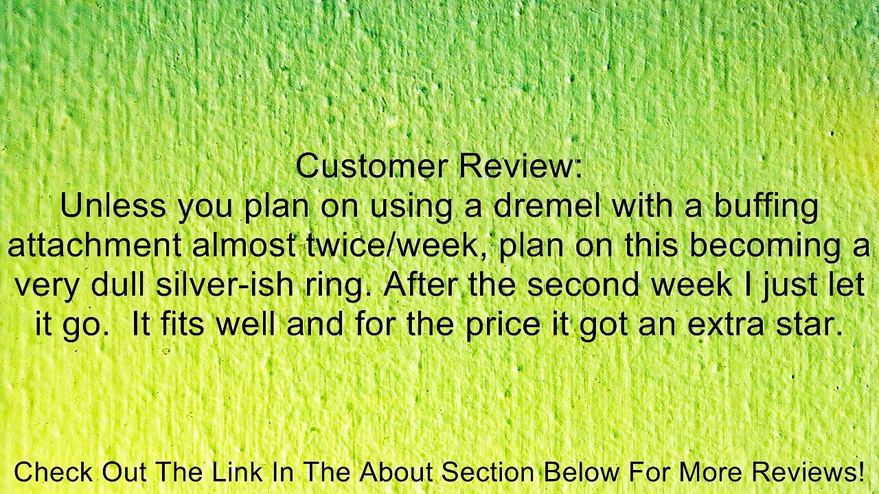 Titanium 6mm High Polish Plain Dome Wedding Band Ring (Sizes 6 to 13.5) Review