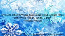 Amerock H55590WGW Classic Key and Gadget Rack with White Hooks, White, 9-Inch Review