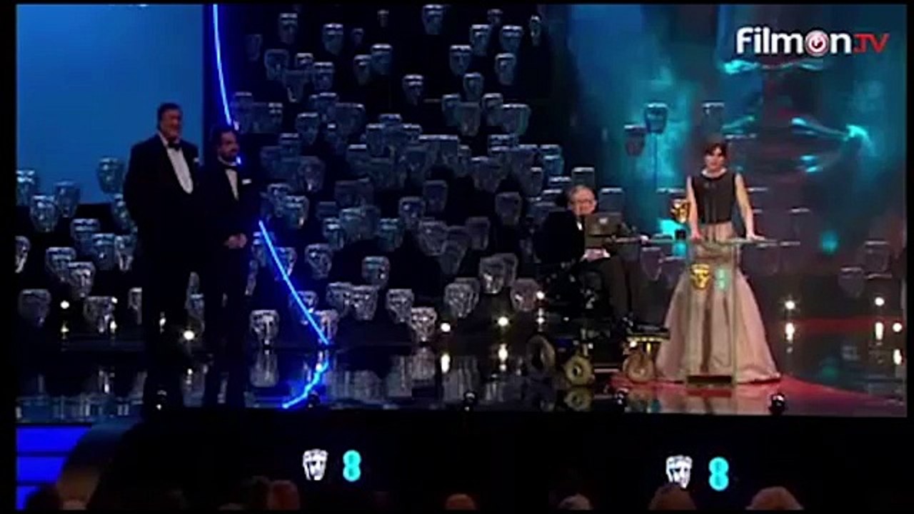 Stephen Hawking at BAFTA Awards 2015 - Thug Life