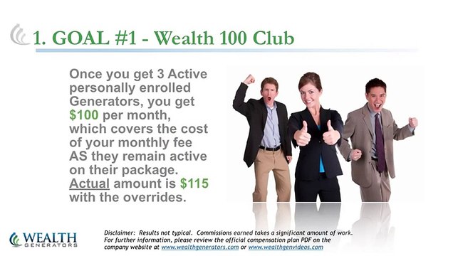Wealth Generators Compensation Plan Breakdown