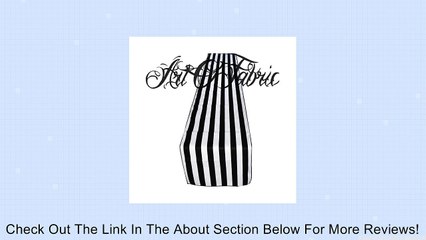 Decorative Cotton 1 Inch Black and White Stripped Table Runner 12" X 108" Review