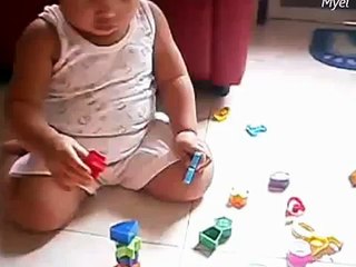 Playing Building Blocks - Try Again