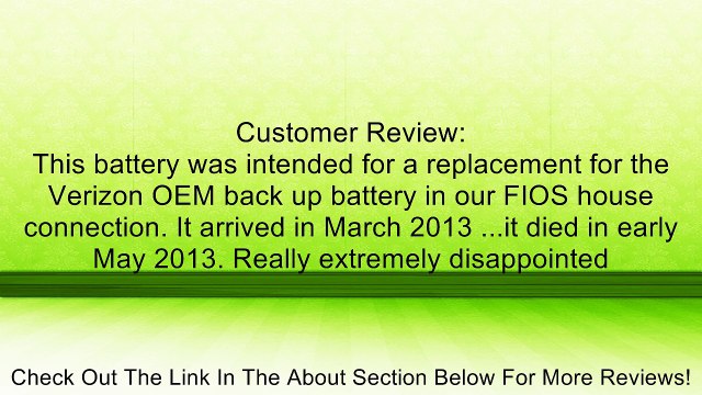 UPG Security Alarm System Battery 12V 7.2Ah SLA Security Certified-Electronics Review