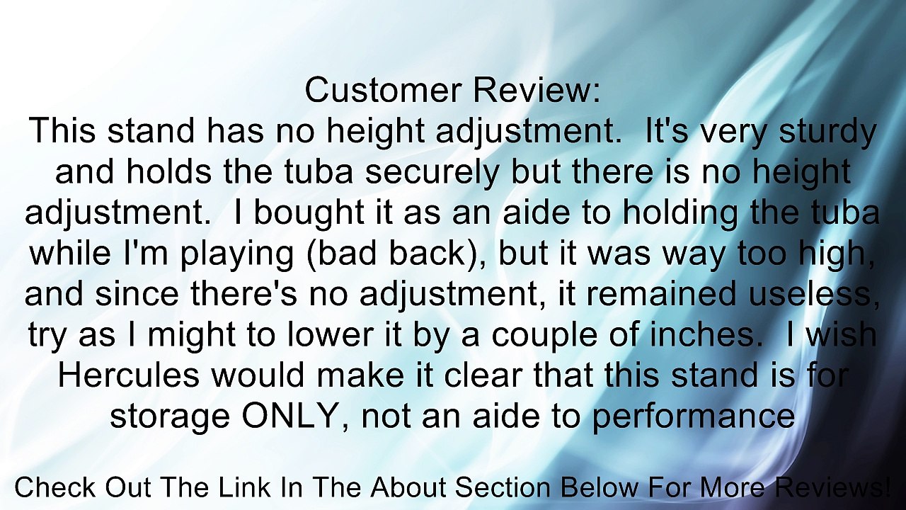 Hercules DS552B TUBA Stand Review