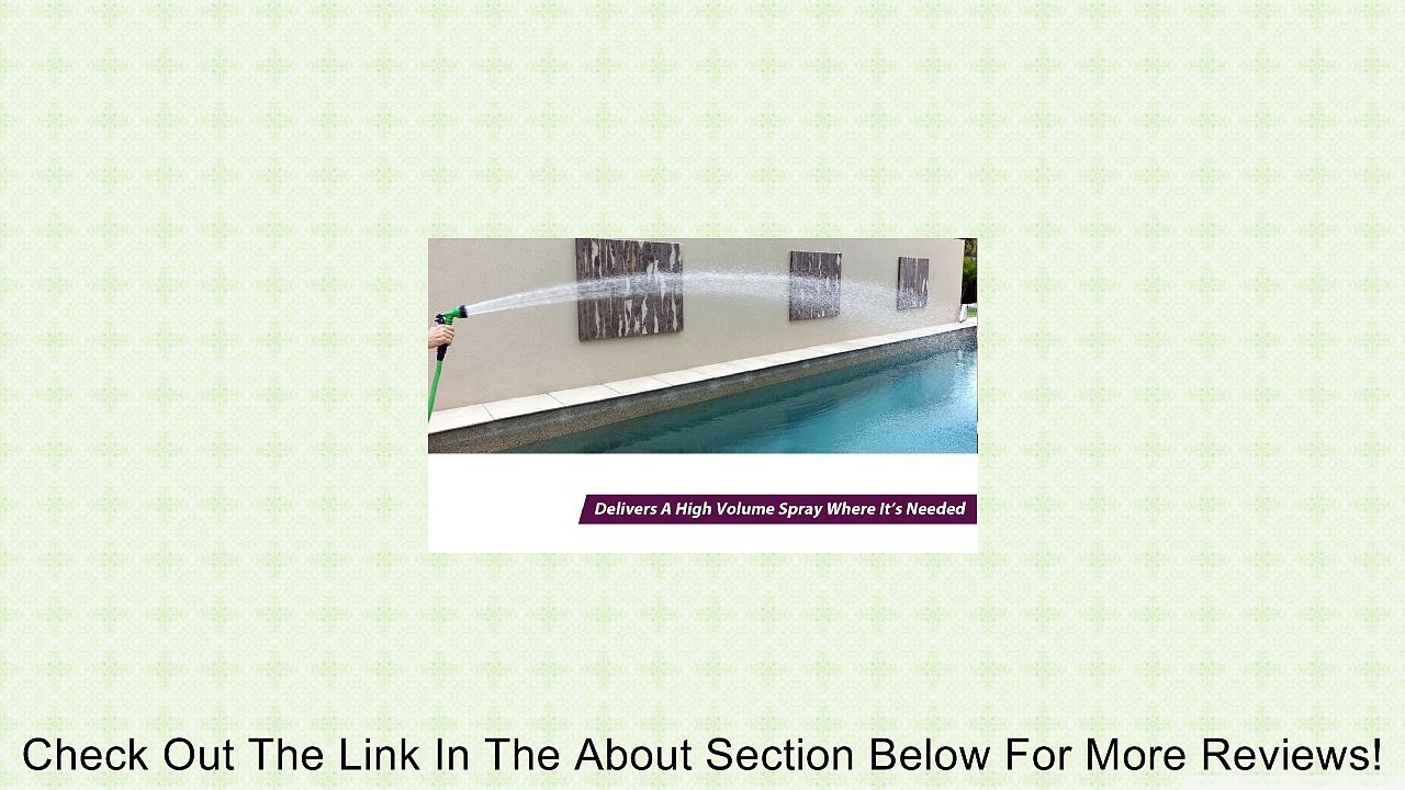 #1 Expandable Garden Water Hose & Nozzle Combo, Expanding From 17' to 50ft, Three Times its Length - This Flexible High Volume Garden Hose is Strong Lightweight Natural Rubber and Never Kinks or Tangles. The Shrinking Garden Hose is Collapsible and Fits i