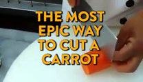 The most epic way to cut carrot [La façon la plus épique pour couper la carotte]