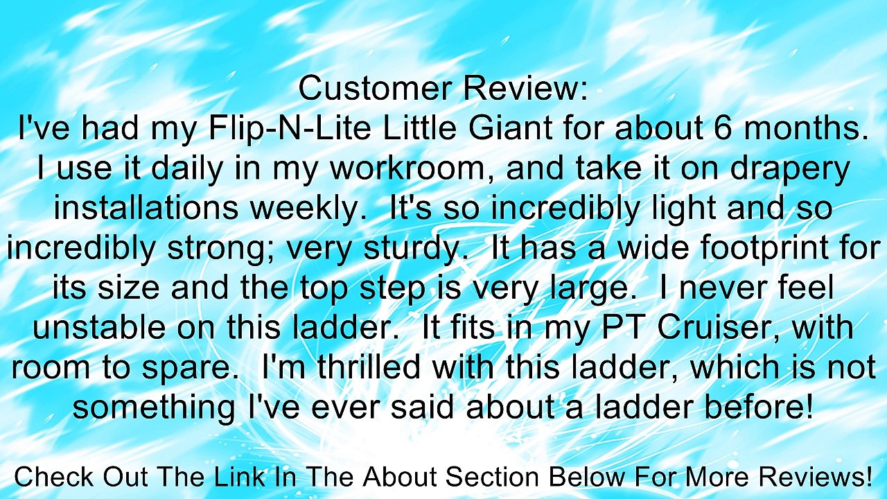 Flip-N-Lite 300-Pound Duty Rating Platform Stepladder, 6-Foot Review