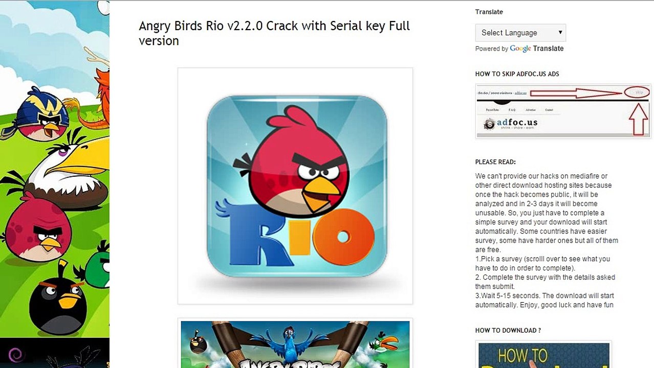 Angry Birds Rio V2 2 0 Crack With Serial Key Full Version Video Dailymotion