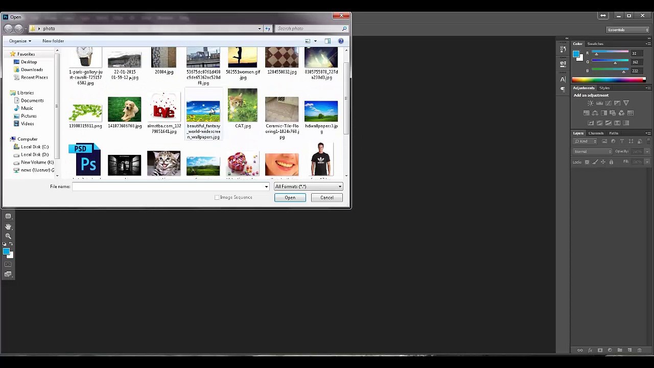 تاثير هامة جدا مثل التغميق والتفتيح علي الصور من خلال ال Camera Raw