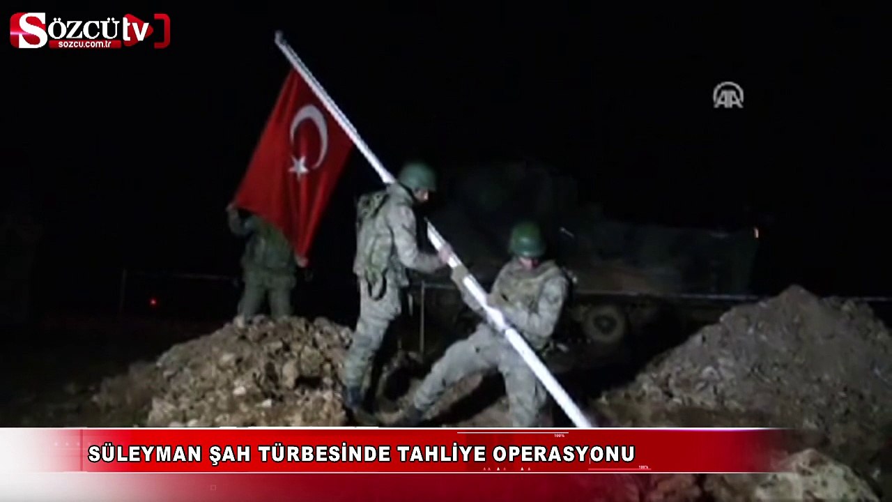 Operasyonda Türk Bayrağı indirilmeden diğeri göndere çekildi