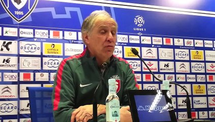 Bastia-Lille conf de presse de René Girard