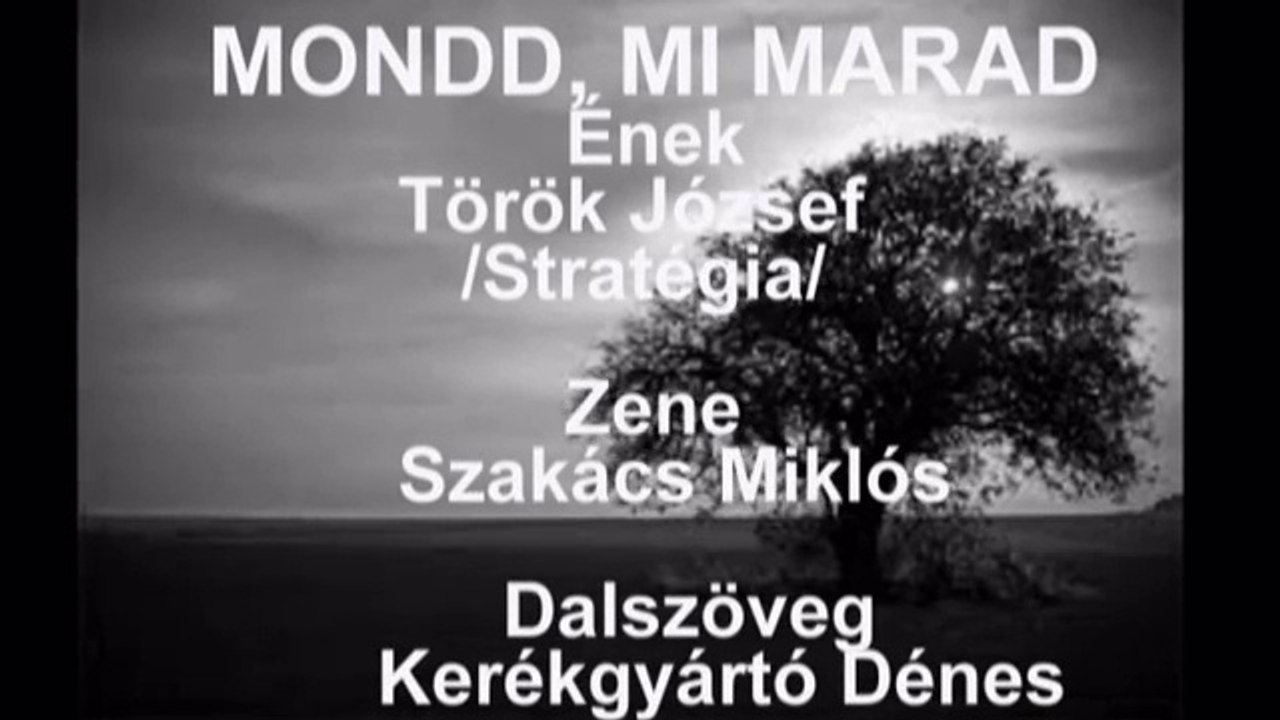 "Mondd mi marad" /Békeharcosok 11. hard verzió/-ének:Török József-szöveg:Kerékgyártó Dénes