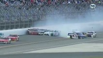 2015 NASCAR Xfinity Series at Daytona 2nd BIG ONE and Hard Hit BUSCH