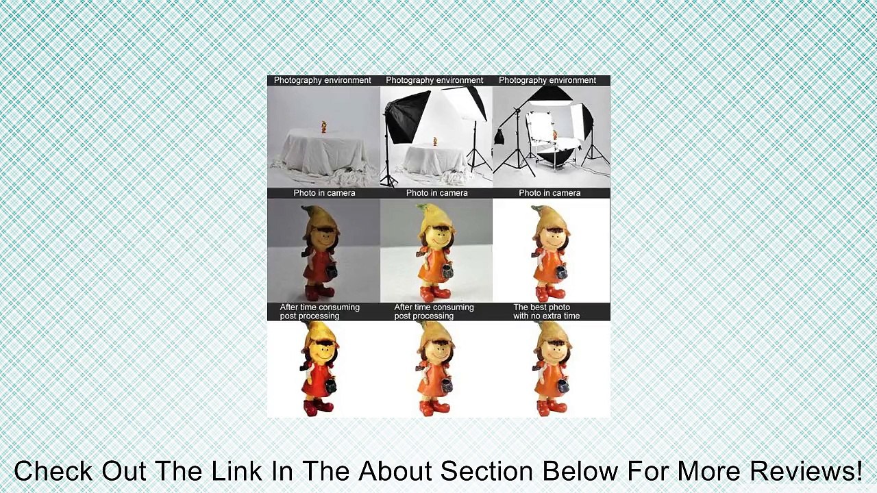 Photo Shooting Table Continuous Lighting Kit Review