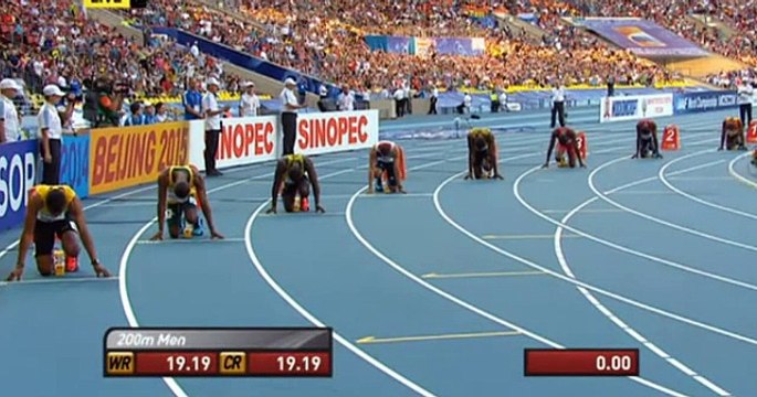 Usain Bolt 19.66 WL Wins 200m final Moscow World Championships 2013