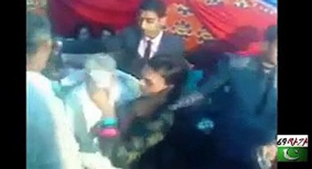 Tharki old baba in pakistan wedding mast dance with gay