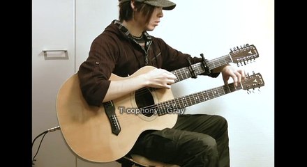 T-cophony's Two-Hand, Double-Neck Guitar Tapping Video "Gray"