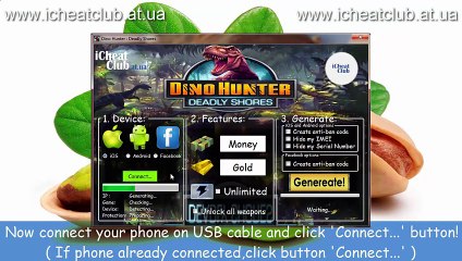 Dino Hunter: mortel Shores Générateur Ressources 2015  | argent, d'or et de l'énergie Français