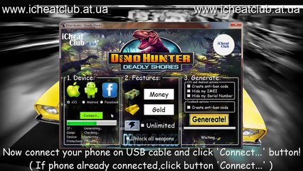 Dino Hunter: mortel Shores Générateur Ressources 2015  | argent, d'or et de l'énergie Français