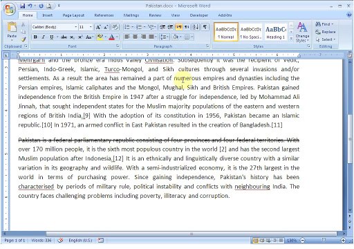 MS Word 2007 in Urdu Basic Formatting