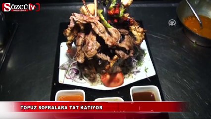 Topuz sofralara tat katıyor