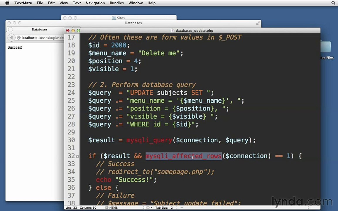 090- Updating and deleting records with PHP