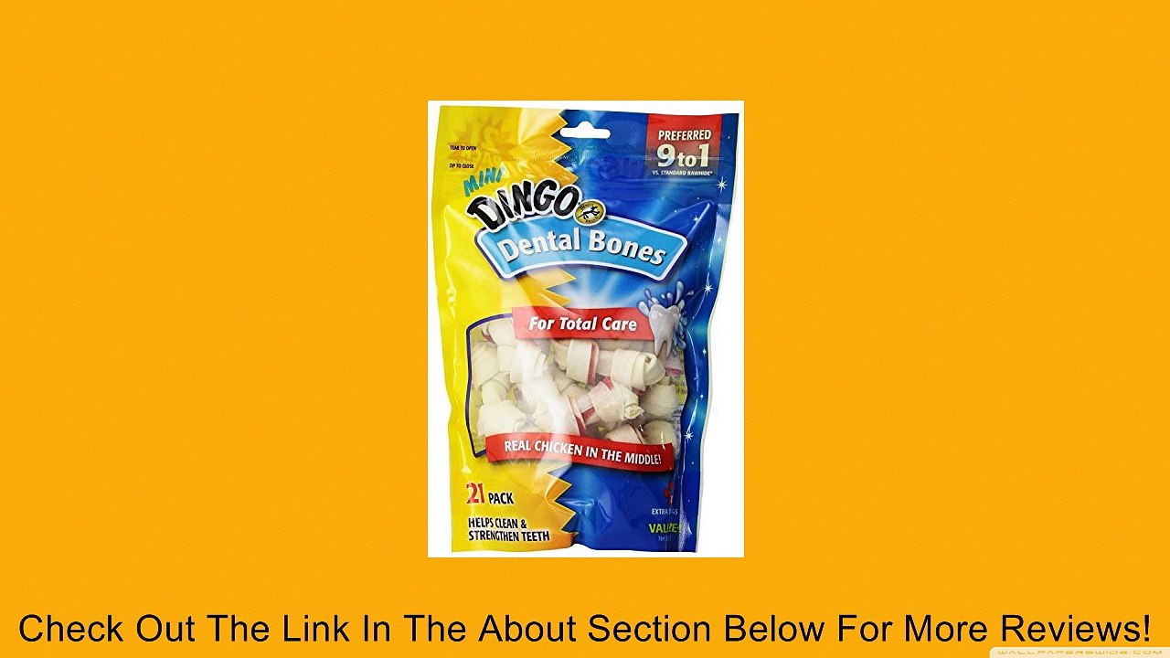 Dingo Mini Dental Bones, 21-Count Review