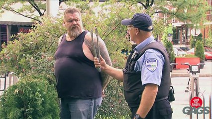 Crazy Cop Tugs at Convicts Wiener