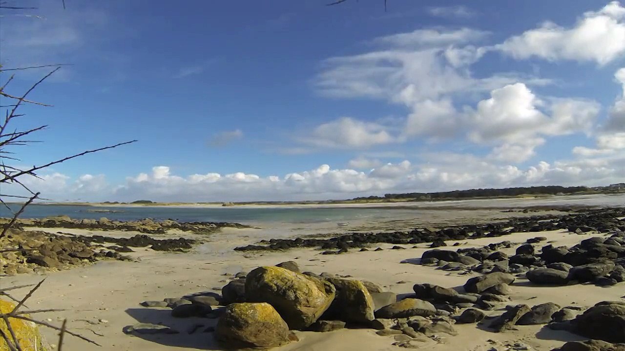 Grande marée à Portsall