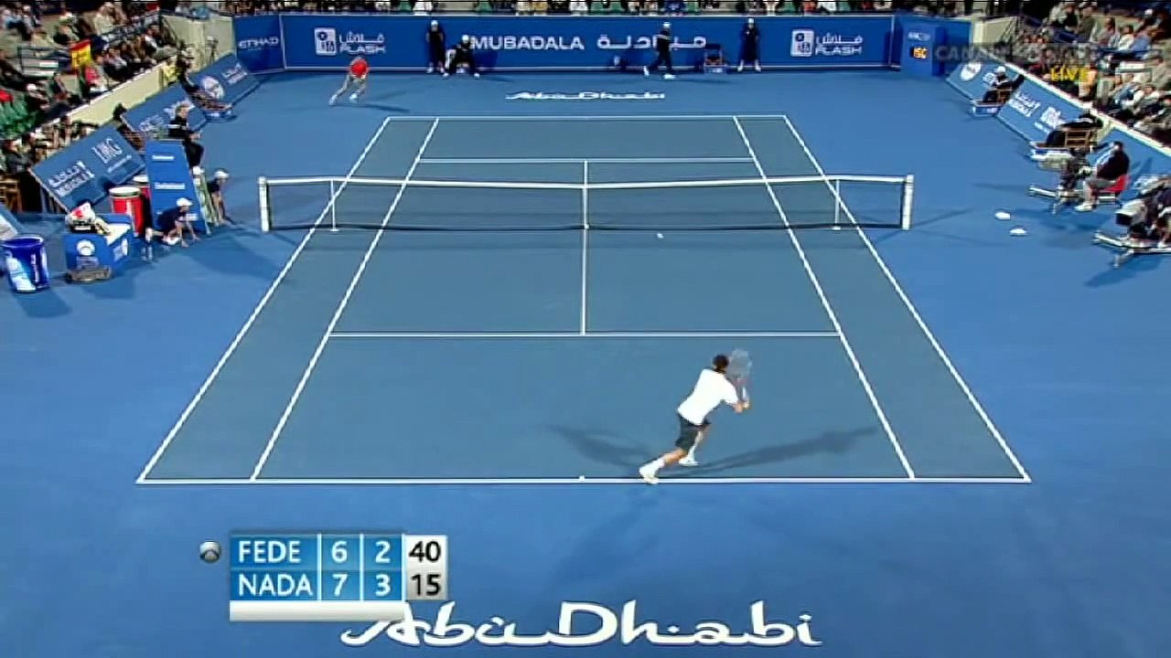 Roger Federer - Unreal backhand flick