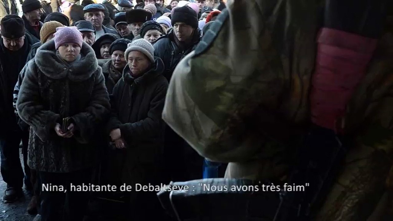 Nina, habitante de Debaltseve : "Nous avons très faim"