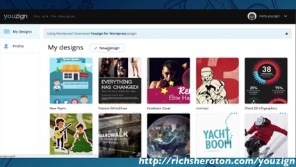 Simple Graphic Design With The Youzign App