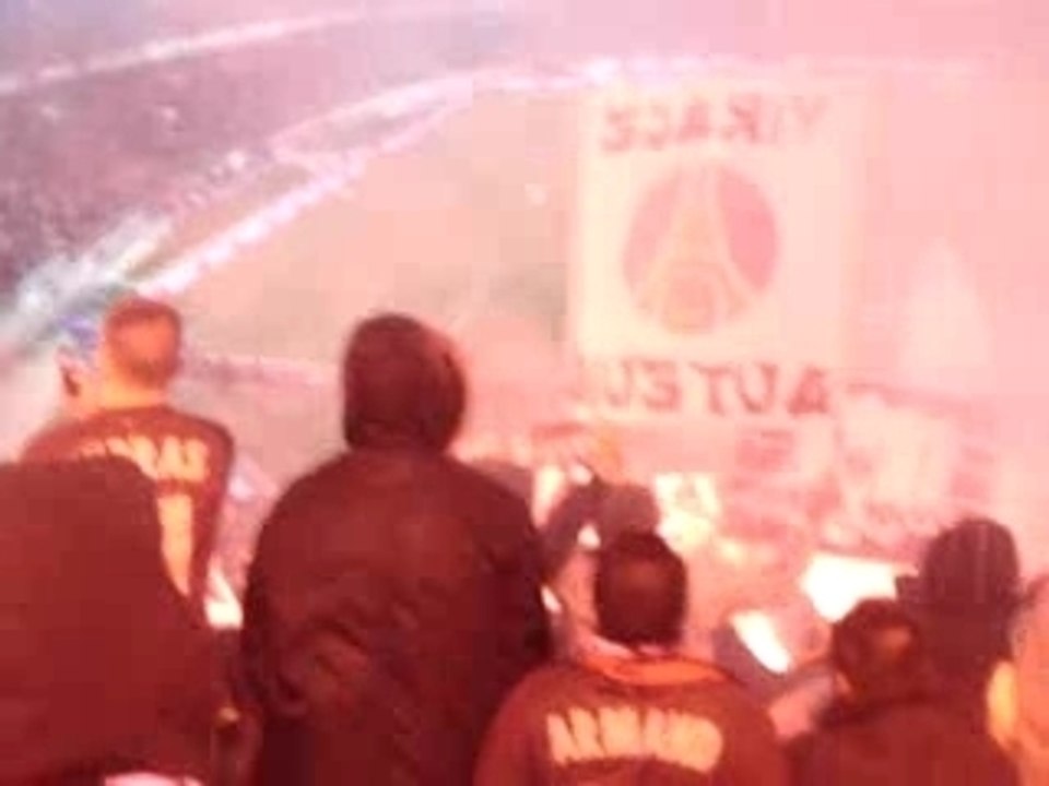 psg benfica  auteuil bleu c'est fou!