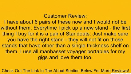 M91 Pair Music Stand-Out Shelf Extenders for MANHASSET Stand Review