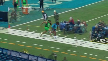 Danny Shelton vs. Dontari Poe in 40-yard dash simulcam